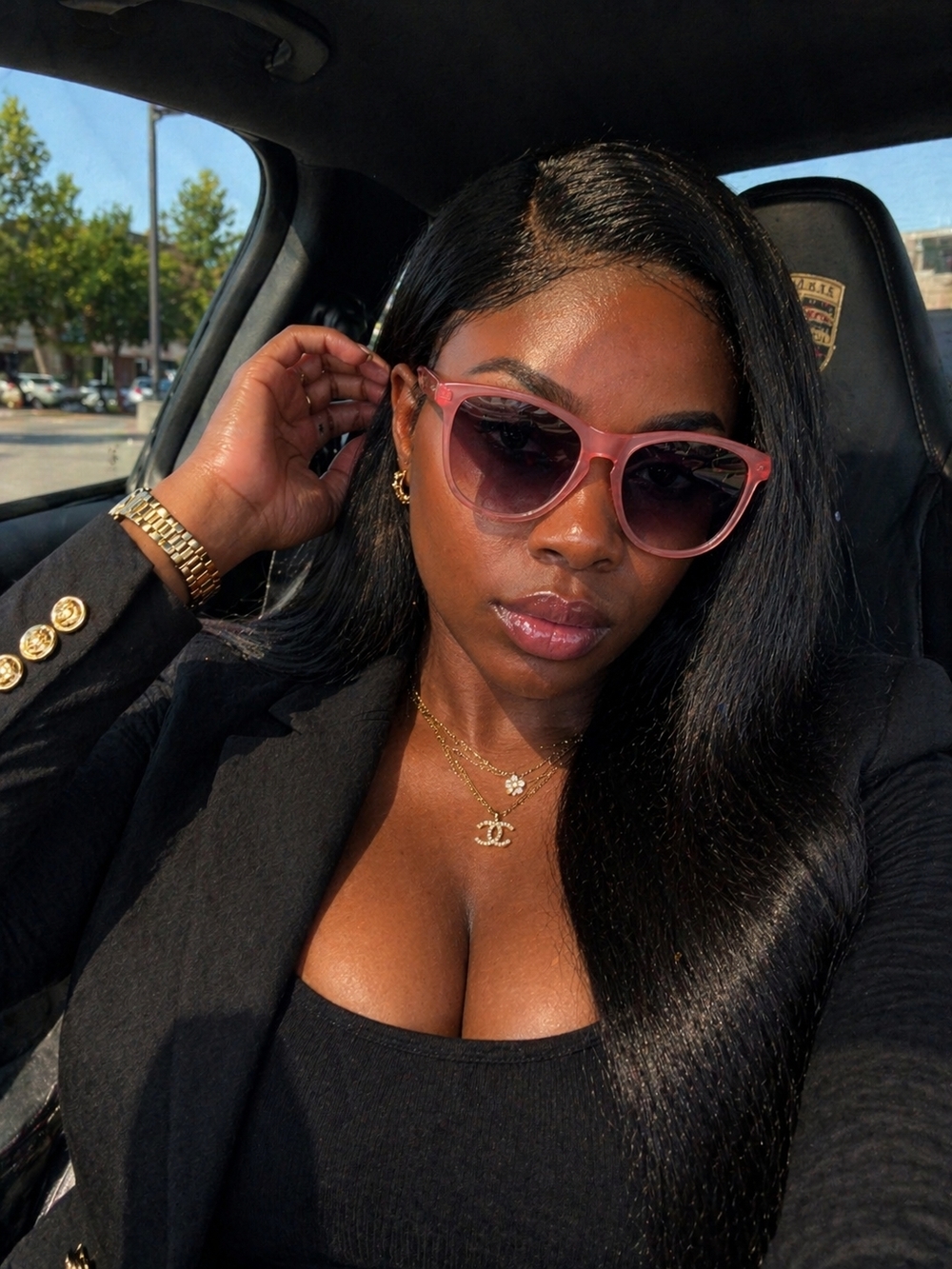 Pink Fashion Sunglasses - Women's Stylish Cat-Eye Shades